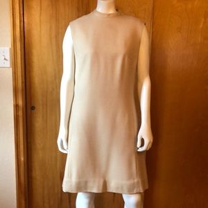 Vintage cream wool dress
